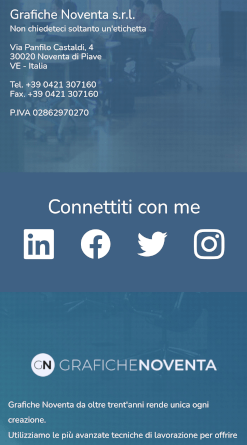 Esempio biglietto da visita NFC